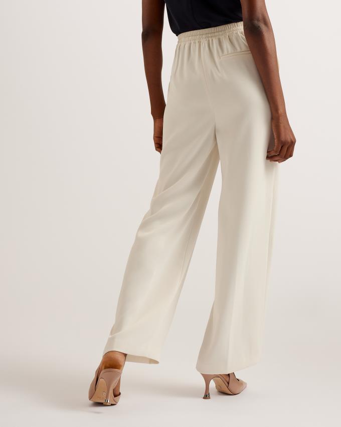 Pantalon Jogger Ted Baker Wide Leg Blanche Femme | RIH-99455830